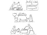 Egyptian cooks preparing a feast